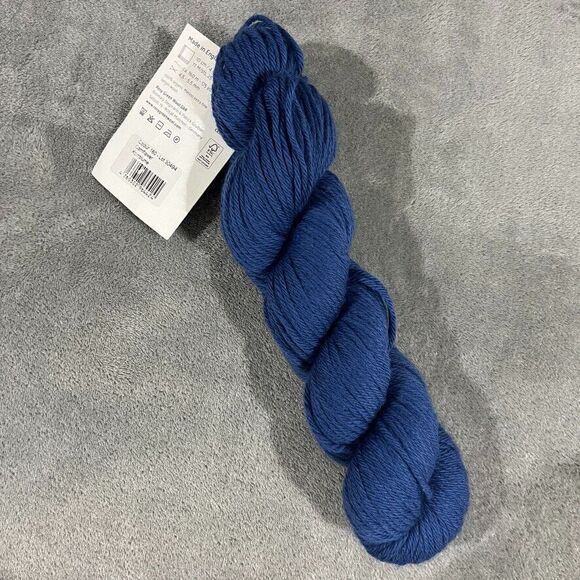 Rosy Green Wool Yarn Cornflower Blue 1 skein ORGANIC 175 yards Made in England - Picture 2 of 4